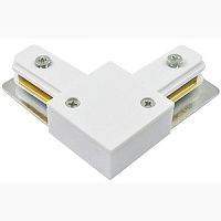 Коннектор для шинопровода L-обрразный JazzWay PTR CL-WH Однофазный Белый IP20 картинка 